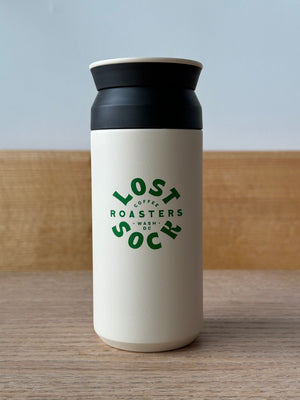 12oz White Travel Tumbler